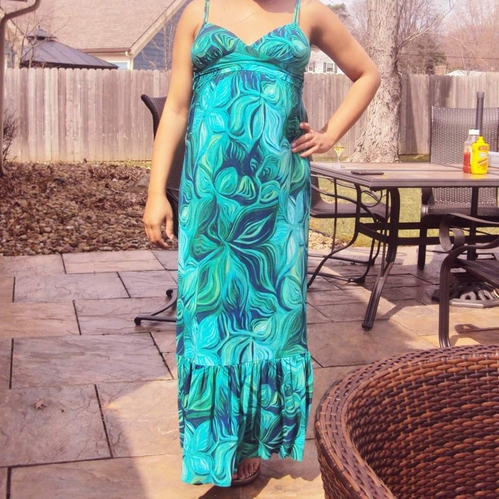 HP🎉🎉🎉Beautiful green maturity dress